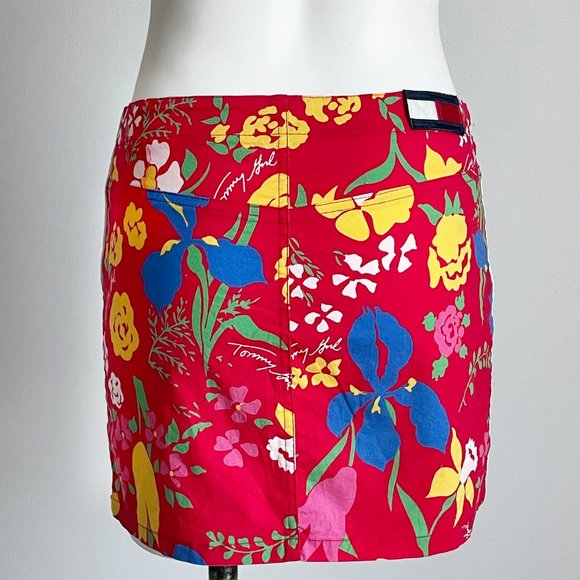 Tommy Hilfiger Mini Skirt Aloha Bold Floral Print - Picture 4 of 7